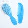 Baby comb + massage hair brush, from 0 months, blue color, mixture