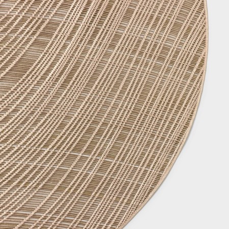 Set of serving napkins on the table “wave”, d = 38 cm, 4 pcs, color gold-2