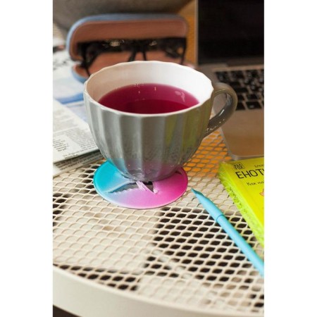 Mug ceramic share "Noemi", 430 ml, gray color-5