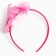 Hair rim pink, flowers, 11 cm, cats aristocrats