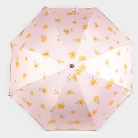 Umbrella - a semiautomatic “flowers” ​​cane, Eponge, 8 spokes, r = 51 cm, color mix-10