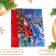 New Year. Gift package "Santa Claus with granddaughter", 11.5 x 14.5 x 6.5 cm.