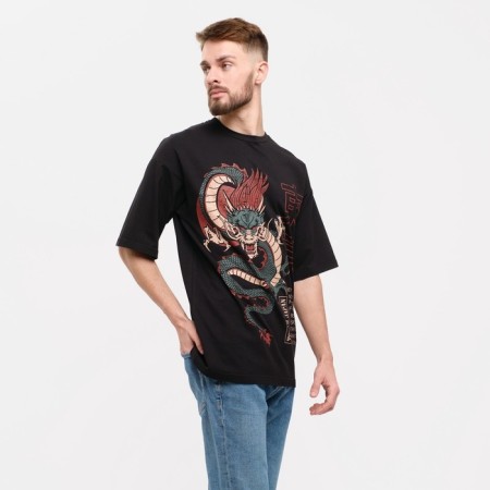 Men's T -shirt KAFTAN "Dragon", black, p. 56-4