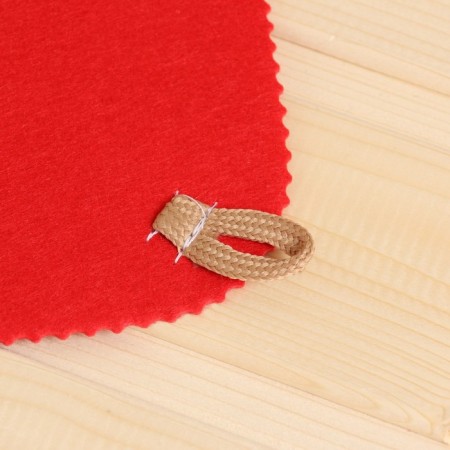 Set for a bath: a hat and rug "degrees" red-2