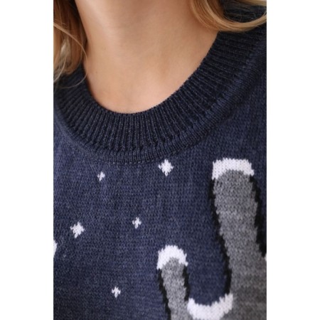 Female jumper, size 54, blue color-14