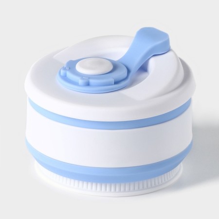 A folding glass with a lid “with you”, 350 ml, 8.5 × 14 cm, blue color-8