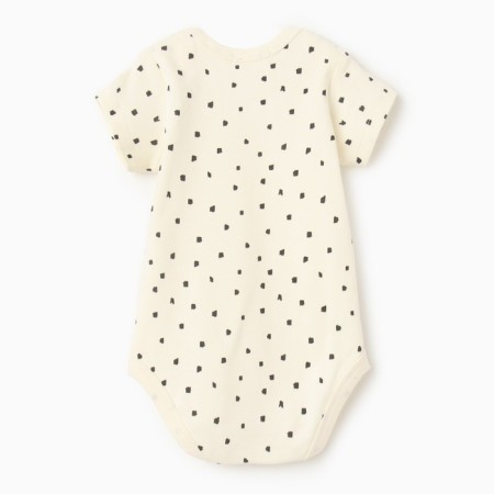 Body with a short sleeve, beige color, height 62 cm (1-3 months)-4
