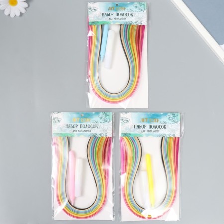 Quilling set (PVA glue, quilling tool, 160 strips 0.5 cm) mix-4