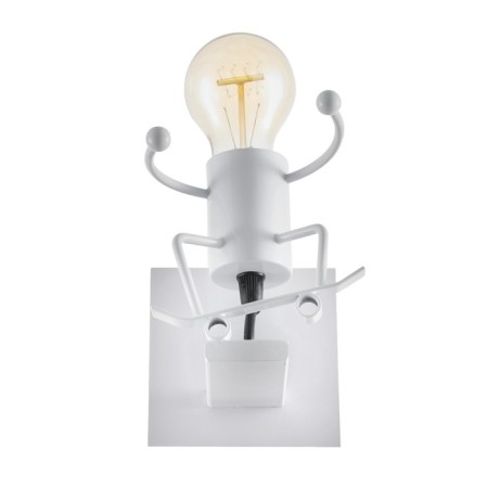 Sconces "man" E27 40W white 14x14x17 cm-4