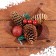 New Year's composition "cones, berries" mix