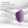 Mowed sponge for makeup “drop”, 6 × 4 cm, increases when getting wet, in the case, the color is purple