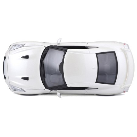 BBURAGO Nissan GT-R 2017, Die-Cast, 1:24, opening doors, white color-4
