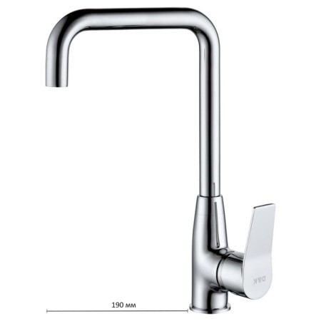 Kitchen mixer D&K RHEIN MOSEL DA1262441, single -leaf, chrome