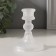 Glass of Glass for 1 candle "Geneva" Matte transparent d = 2 cm 8x8x10 cm