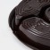 Menzhitsa is disposable plastic, d = 26 × 4.2 cm, 5 sections, bottom, round, 110 pcs/pc, brown color