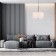 Suspended lamp 4x60W E27, size 45x45x131 cm