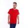 T -shirt male, red color, print mix, size 4xl