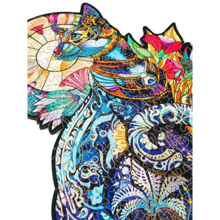 Wooden puzzle "cat", size l - 27 × 37 cm, 200 parts-3