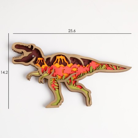 Panel interior tree "Tirex. BC" 25.6x14.2 cm-1