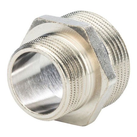Nipple transition stout SFT-0004-001141, 1 1/4 "x1", external thread, nickel-plated brass-2