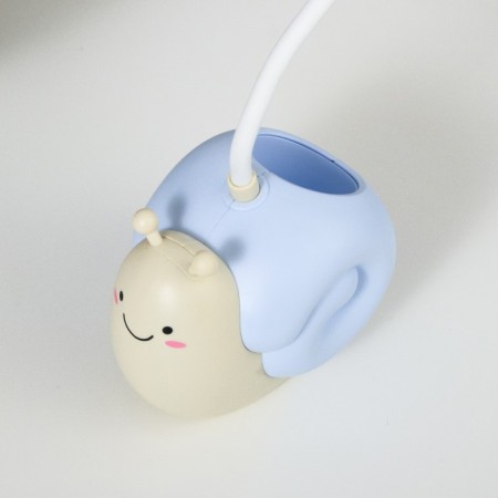 Table lamp "Snail" LED 1 mode 4.2W USB blue 8.5x13x29 cm Risalux-6