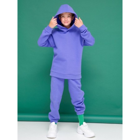 Children's sweatshirt, height 116 cm, purple color-5