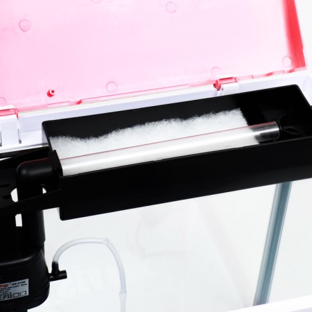 The Seastar HX-390F Aquarium includes: LED lamp 3 color, 7 modes, filter, 30 l, red 99336-5