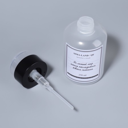 The bottle of pump "Chance", 250 ml, black/transparent color-5