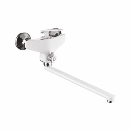 Fashun A2281-8 bath mixer, single-leaf, pouring 320 mm, with a shower, white