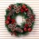 New Year's Wreath D-40 cm "Winter cones with gifts"
