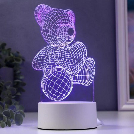 Light "Mishutka" Led RGB from the network 9.5x10.5x20 cm Risalux