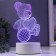 Light "Mishutka" Led RGB from the network 9.5x10.5x20 cm Risalux