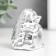 Souvenir Ceramics "Hedgehog" silver 5x4.5x6.7 cm