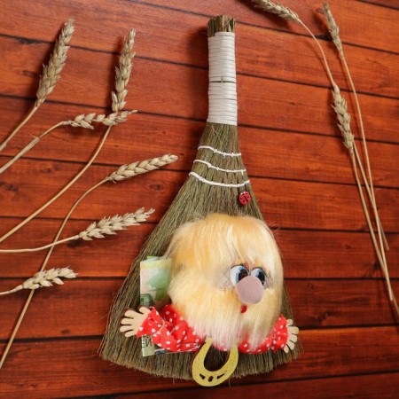 Ravigan "Domovushka", on a broom, mix-5