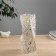 VAZA Glass "Milagros" relief, 24.5x8 cm, transparent