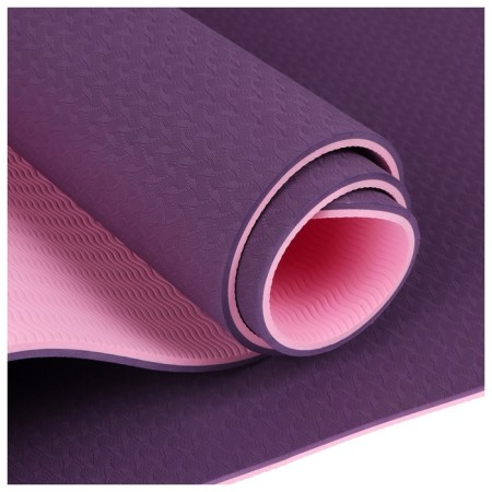 Yoga mat 183 × 61 × 0.8 cm, two -tone, purple color-10