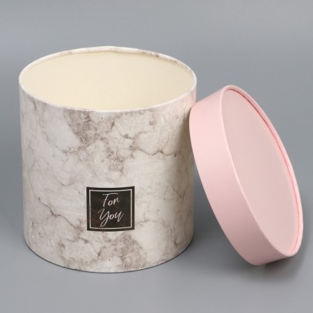 Set of hats 2 in 1, gift packaging, “marble”, 13 x 13, 16 x 16 cm-7