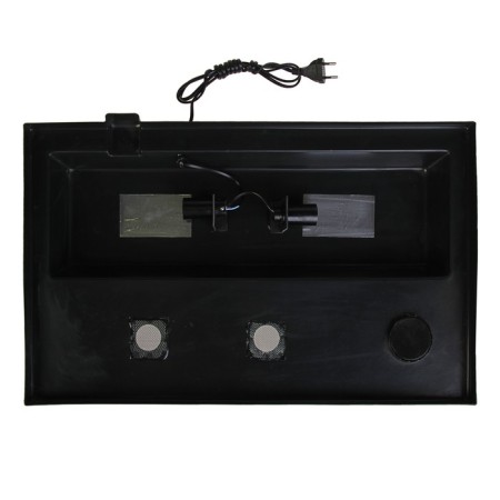 Terrarium with a lid, 50 liters, 55 x 33 x 29 cm, black-3