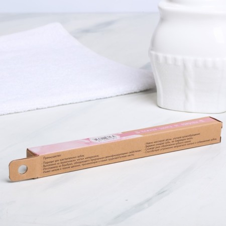 Bamboo toothbrush "Good morning!", 18 x 2 x 2 cm-5