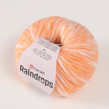 Rindrops yarn 18% wool, 35% polyamide, 47% acrylic 115m/50g (2909 peach melange)-1