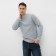 The male sweatshirt was launched, the color is light gray, size 56