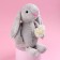 Soft toy "The most beautiful", gray bunny