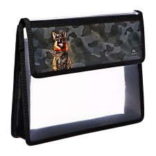 A5 notebook folder (230 x 190 x 50 mm), with Velcro valve, plastic/textiles, calligrata, 