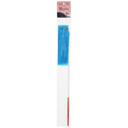 Ribbon for rhythmic gymnastics with a stick Grace Dance, 6 m, blue color-4