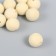 Beads for creativity velvet spraying "White Cloud" set 10 pcs d = 1.4 cm