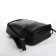 City backpack made of genuine leather LakeStone on a zipper, black/gray color