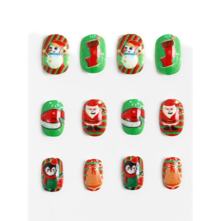 Children's false nails "New Year's gifts", 12 pcs-1