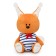 Soft toy "Squirrel Bik", in a sea dress, 15 cm