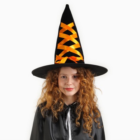 Hat-cone "Witcher", with ties, tape of color mix-3