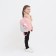 Baby backpack on lightning, 3 outer pockets, pink color
